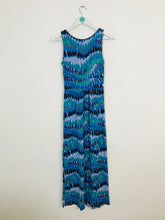 Load image into Gallery viewer, Boden Women’s Abstract Print Jersey Maxi Dress | UK6 | Blue
