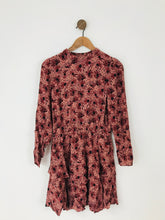 Load image into Gallery viewer, Zara Women’s Floral Long Sleeve Dress | L UK14 | Red Pink
