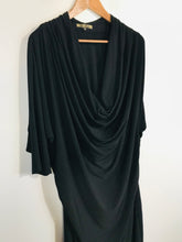 Load image into Gallery viewer, Biba Women&#39;s Cowl Neck Sheath Dress | UK18 | Black
