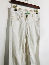 Load image into Gallery viewer, Boden Women&#39;s Low Waist Capri Slim Jeans | UK8 | White
