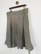 Load image into Gallery viewer, Monsoon Women&#39;s Silk Polka Dot Midi Skirt | UK16 | Beige
