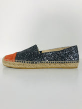 Load image into Gallery viewer, Boden Women&#39;s Glittery Espadrilles Shoes | UK5 | Grey
