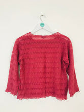 Load image into Gallery viewer, Jigsaw Women’s Lace Blouse | L UK 16 | Pink
