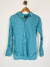 Load image into Gallery viewer, J. Crew Women&#39;s Check Gingham Button-Up Shirt | 0 XS | Green
