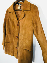 Load image into Gallery viewer, R.M Williams Women&#39;s Leather Suede Overcoat Coat | EU36 | Brown
