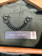 Load image into Gallery viewer, Mint Velvet Women&#39;s Zip Belted Overcoat Coat | UK18 | Green

