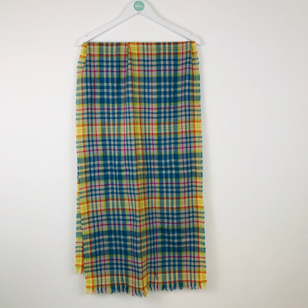 Johnstons Womens Merino Wool Checked Scarf | One Size | Multicoloured