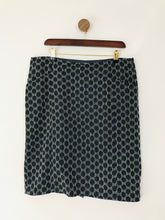 Load image into Gallery viewer, White Stuff Women&#39;s Jacquard Spot Pencil Skirt | UK14 | Blue
