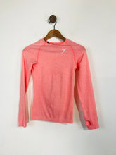 Load image into Gallery viewer, Gymshark Women&#39;s Long Sleeve Running Gym Top | XS UK6-8 | Pink
