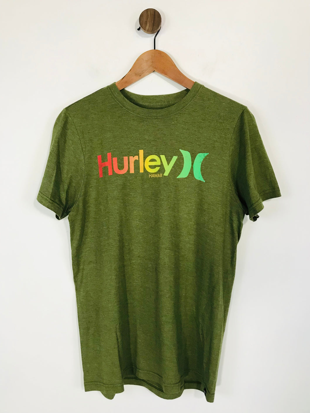 Hurley Women's Graphic Logo T-Shirt | M UK10-12 | Green