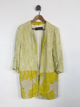 Load image into Gallery viewer, Zara Women&#39;s Cotton Overcoat Coat | L UK14 | Yellow
