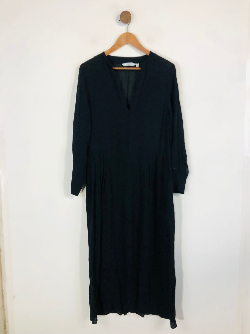 & Other Stories Women's Shirt Midi Dress | EU36 UK8 | Black