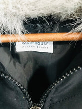 Load image into Gallery viewer, Warehouse Women&#39;s Fur Anorak Jacket | UK12 | Black
