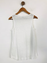 Load image into Gallery viewer, The White Company Women&#39;s Linen Tank Top | M UK10-12 | White
