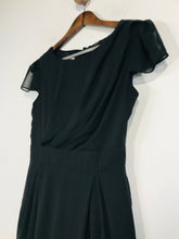 Load image into Gallery viewer, River Island Women&#39;s Pleated Sheath Dress | UK10 | Black
