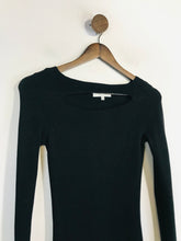 Load image into Gallery viewer, Reiss Women&#39;s Knit Long Sleeve Bodycon Dress | UK4 | Black

