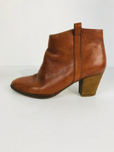 Load image into Gallery viewer, Madewell Women&#39;s Leather Heeled Ankle Boots | US8 UK6 | Brown

