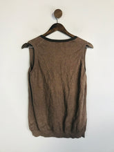 Load image into Gallery viewer, Boden Women&#39;s Knit V-Neck Vest | UK16 | Brown

