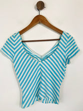Load image into Gallery viewer, Karen Millen Women&#39;s Striped T-Shirt | 3 UK12 | Blue
