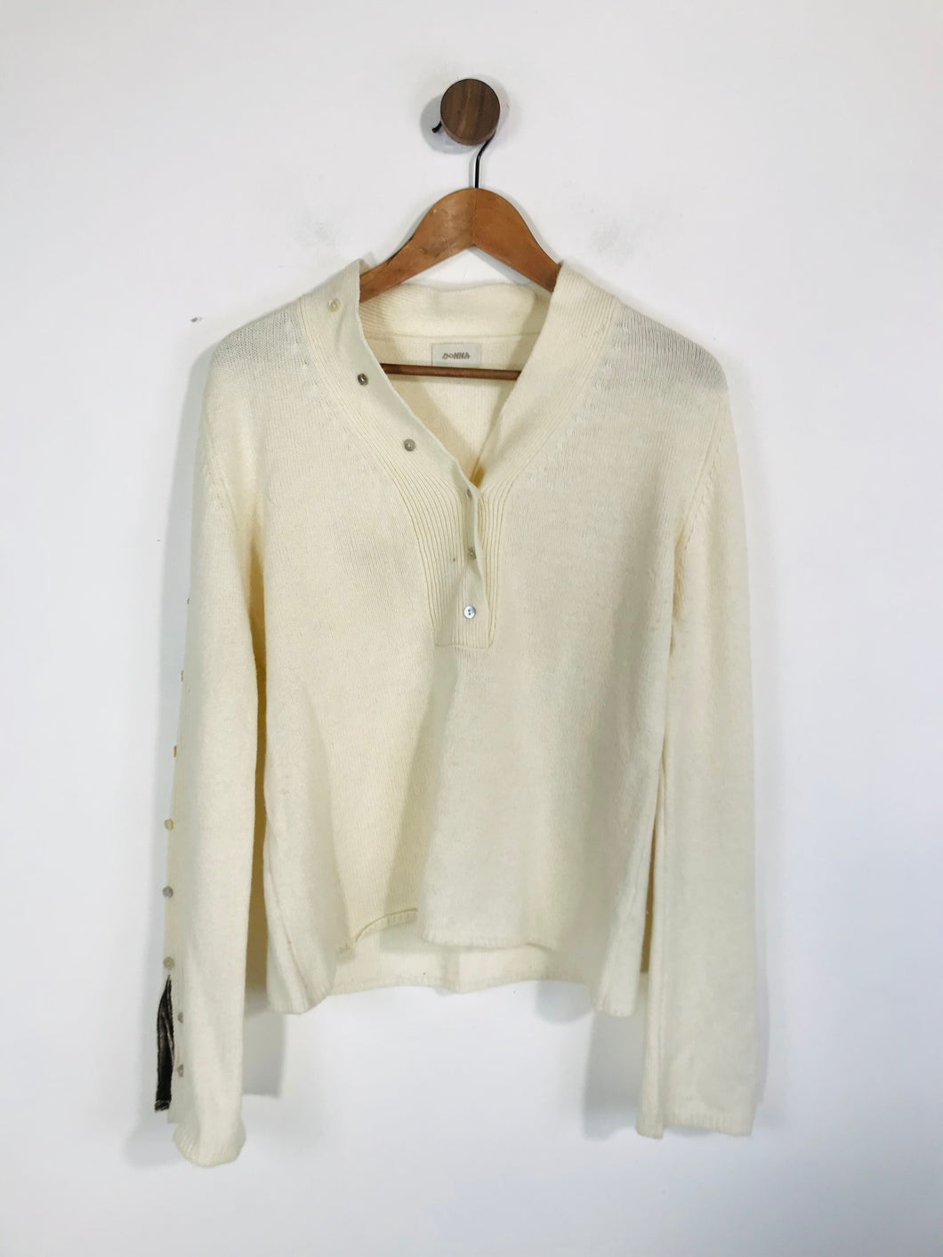 Donna Women's Cashmere Wool Jumper | S UK8 | White