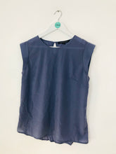 Load image into Gallery viewer, French Connection Women’s Lightweight Capped Sleeve Blouse | UK18 | Blue
