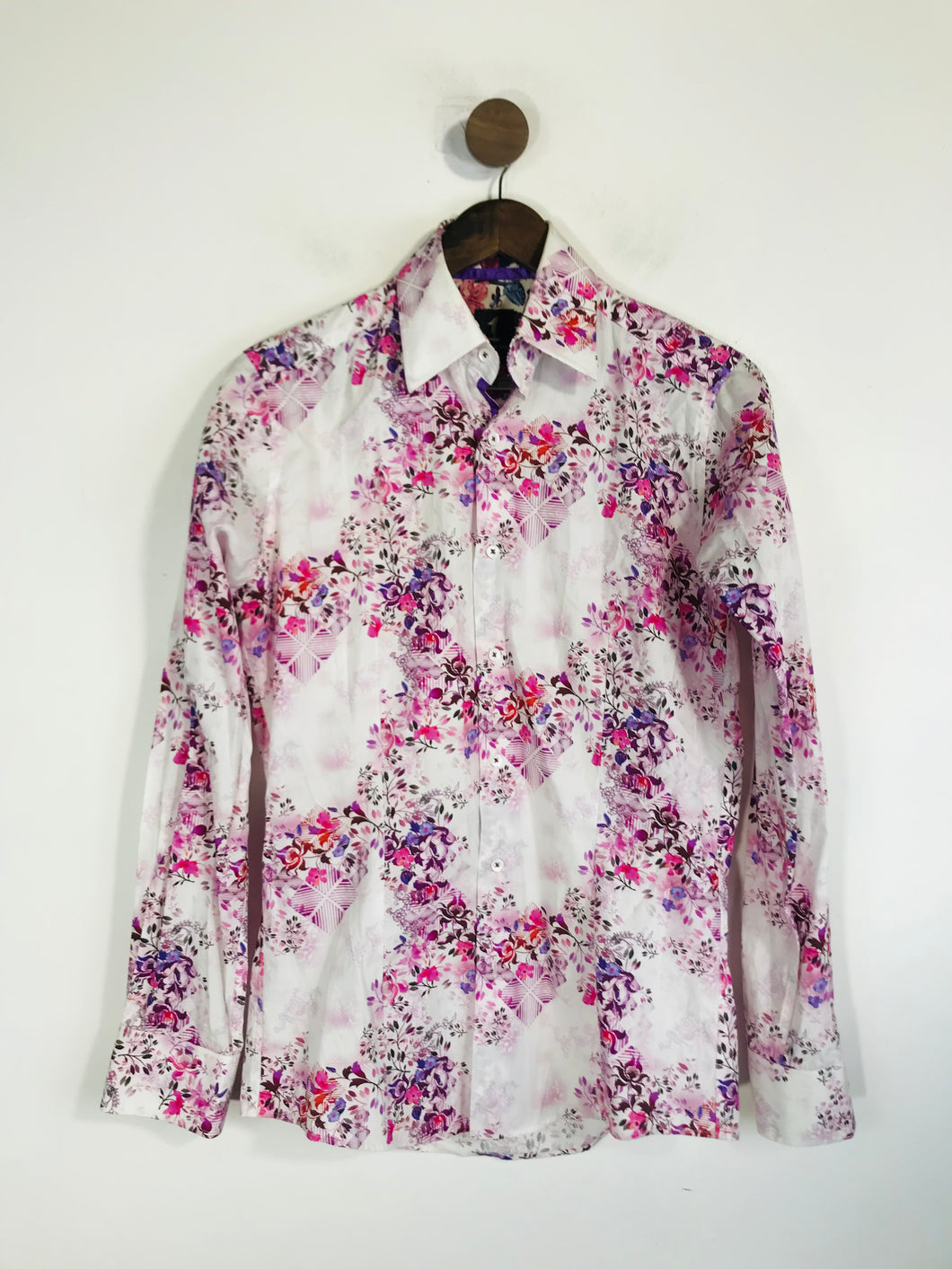 Ted Baker Men's Floral Button-Up Shirt | 1 | Purple