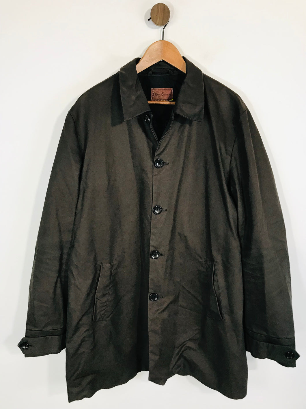 Oliver Sweeney Men's Overcoat Coat | XXL | Green