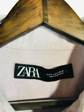 Load image into Gallery viewer, Zara Women&#39;s Crop Denim Jacket | S UK8 | Purple
