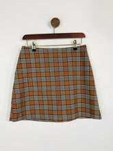 Load image into Gallery viewer, Monki Women&#39;s Check Gingham Mini Skirt | EU38 UK10 | Brown
