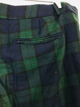 Load image into Gallery viewer, Zara Women’s Cropped Check Slim Tartan Trousers | XL | Green
