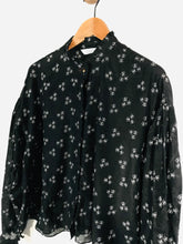 Load image into Gallery viewer, &amp; Other Stories Women&#39;s Animal Print Button-Up Shirt | EU40 UK12 | Black
