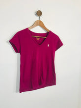 Load image into Gallery viewer, Polo Ralph Lauren Women&#39;s Cotton V Neck T-Shirt | XS UK6-8 | Red
