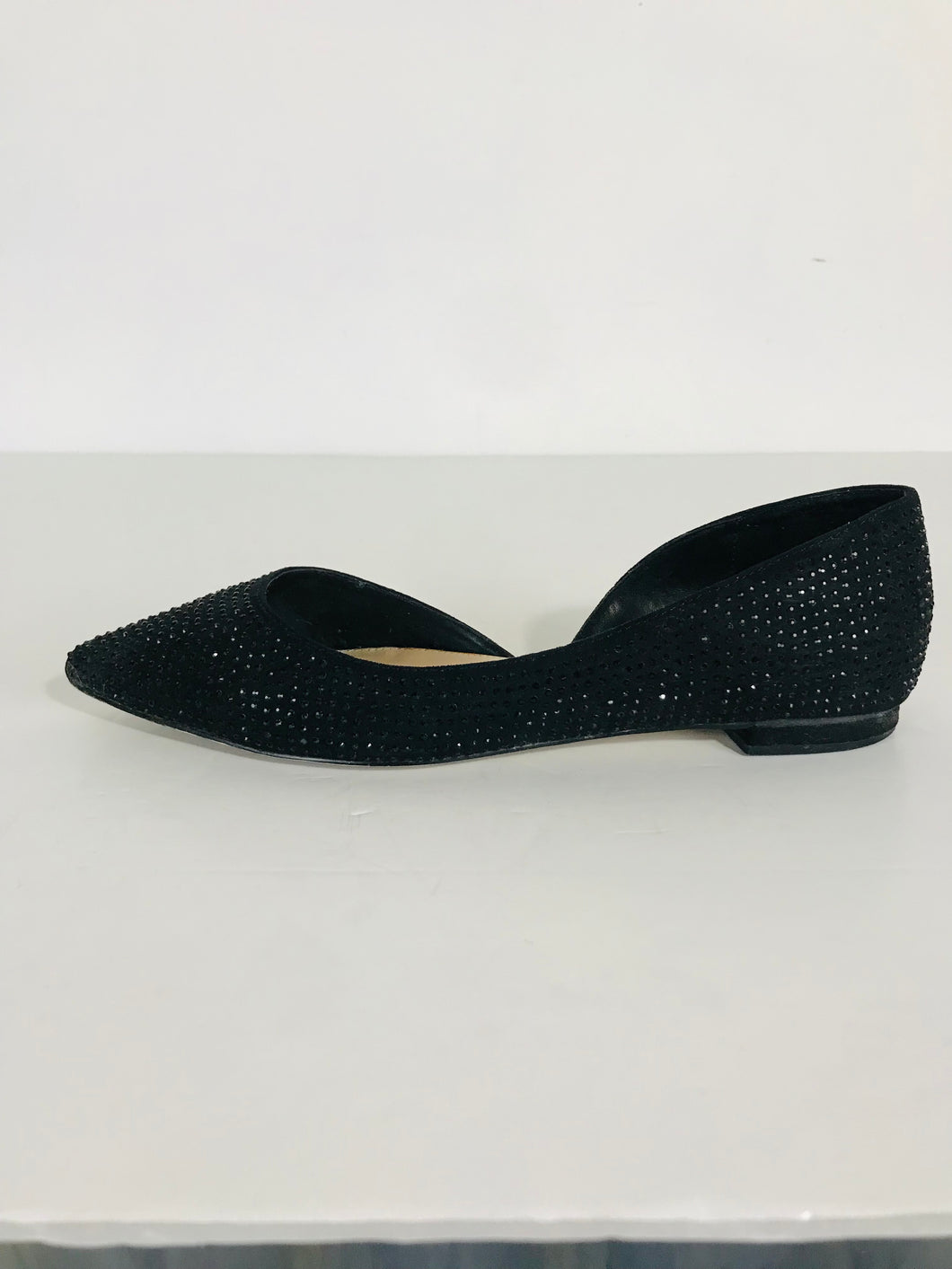 Carvela Women's Ballet Sequin Flats Shoes | EU39 UK6 | Black