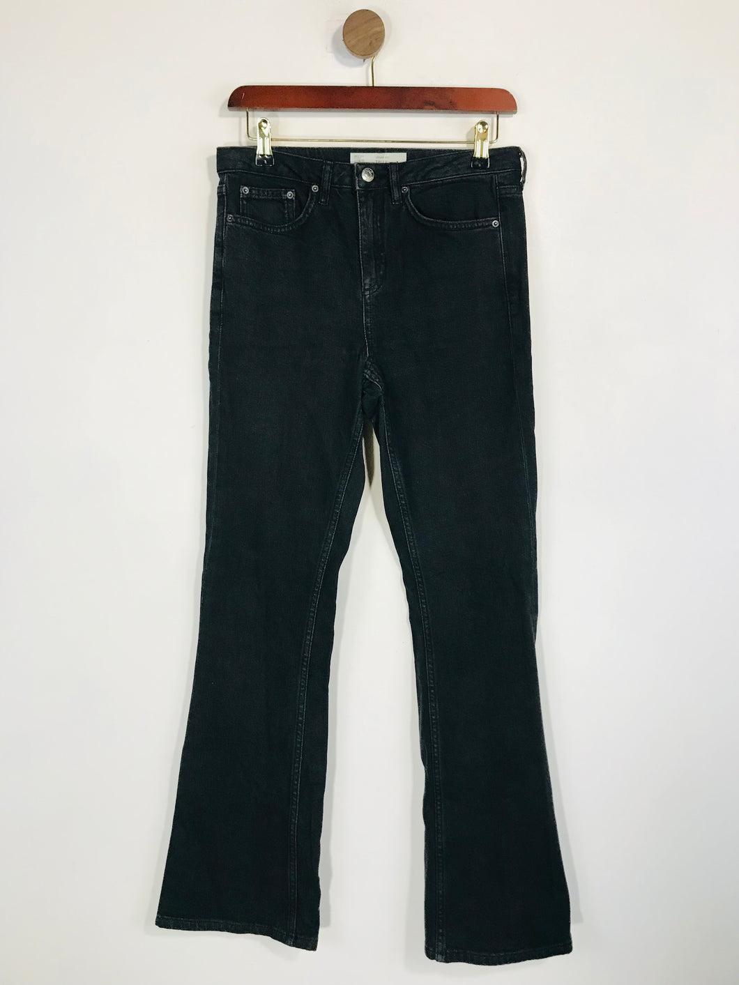 Topshop Women's High Waist Tally Flare Jeans | W28 UK10 | Grey