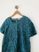 Load image into Gallery viewer, White Stuff Women&#39;s Linen Embroidered Blouse | UK16 | Blue
