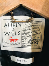 Load image into Gallery viewer, Aubin &amp; Wills Women&#39;s Wool Check Gingham Blazer Jacket | UK10 | Grey
