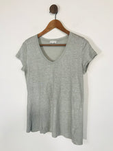 Load image into Gallery viewer, The White Company Women&#39;s V Neck T-Shirt | UK12 | Grey
