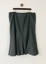 Load image into Gallery viewer, Ann Harvey Women’s Wool Flare Pencil Skirt | UK20 | Grey
