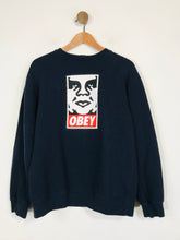 Load image into Gallery viewer, Obey Men&#39;s Cotton Sweatshirt | M | Blue
