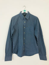 Load image into Gallery viewer, Abercrombie &amp; Fitch Men’s Pin Stripe Long Sleeve Shirt | M | Blue
