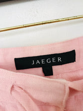 Load image into Gallery viewer, Jaeger Women&#39;s Linen Wide Leg Trousers | UK14 | Pink
