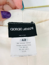 Load image into Gallery viewer, Giorgio Armani Women&#39;s Silk Smart Trousers | 42 UK10 | White
