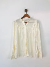 Load image into Gallery viewer, &amp; Other Stories Women&#39;s Ruffle Button Up Blouse | 38 UK10 | White
