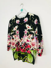 Load image into Gallery viewer, Ted Baker Women’s Graphic Floral Knit Jumper | 1 UK8 | Black Multi
