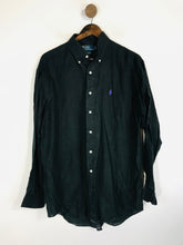 Load image into Gallery viewer, Polo Ralph Lauren Men&#39;s Linen Smart Button-Up Shirt | M | Black
