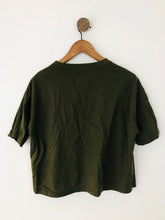 Load image into Gallery viewer, Nike Women’s Cropped Retro Oversized T-Shirt | S | Khaki Green
