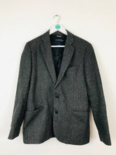 Load image into Gallery viewer, H.E. by Mango Wool Suit Jacket Blazer | UK40 L | Grey
