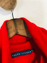 Load image into Gallery viewer, Ralph Lauren Women&#39;s Cashmere Roll Neck Jumper | XL UK16 | Red
