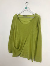 Load image into Gallery viewer, Sandwich_ Women’s Long Sleeve Lightweight Knit Top | UK 16 L | Green
