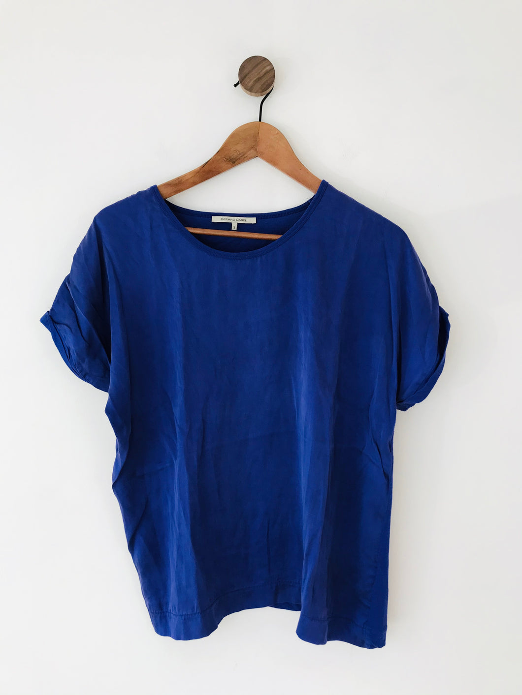 Gerard Darel Women’s Oversized Silk T-shirt | 3 UK12 | Purple